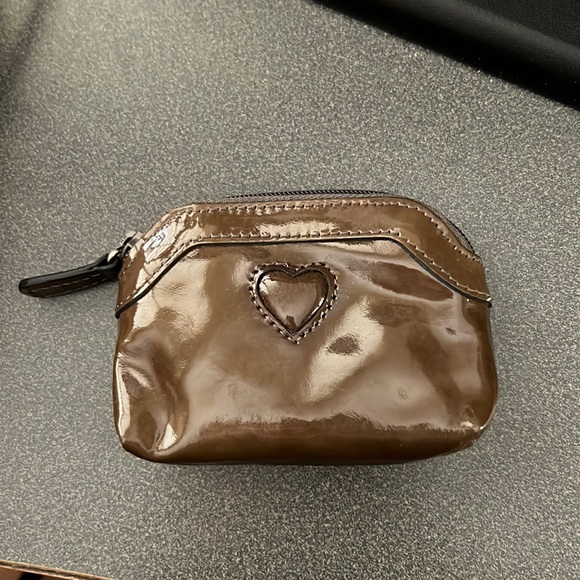 BRIGHTON Brown Leather Coin Purse - Picture 1 of 10